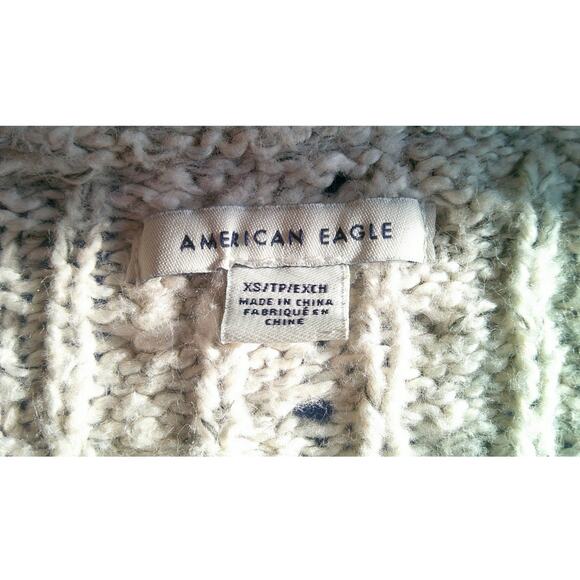 American Eagle V-neck Women Cropped Sweater Button-up Women's X Small - Picture 4 of 6